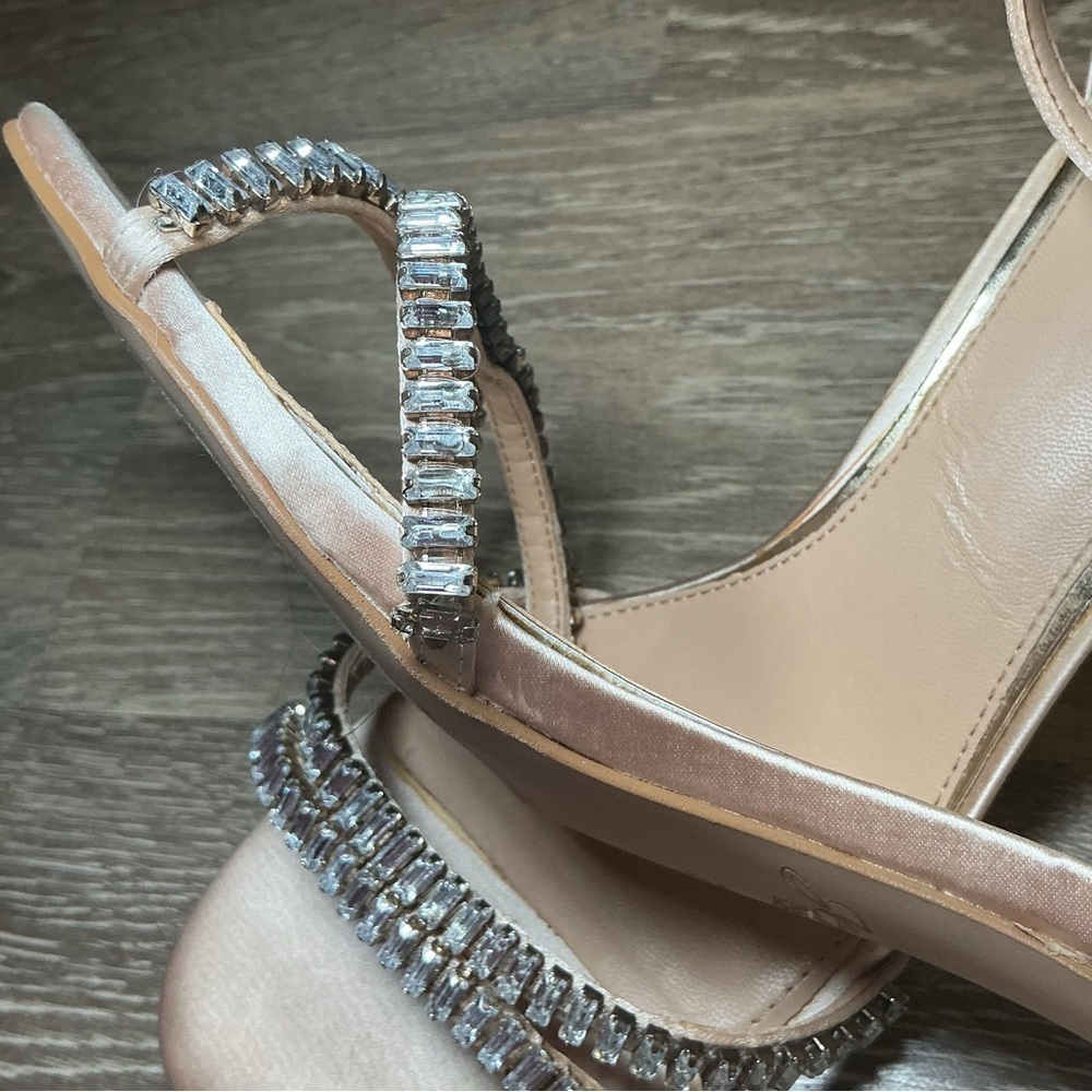 Elegant Pink Strappy Heels - Picture 5 of 7